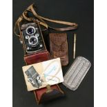 MICROCORD - an MPP MkII Microcord TLR camera with case & lens hood; a gilt metal Yard of Lead pen;