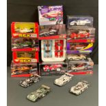 Scalextric and other Slot racing cars, Fords GT40, Lister Storm LMP, Matchbox SCX F1 cars, etc, part
