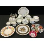A Mintons Spring Valley tea service, for six; Royal Doulton Pstorale tea service; Hammersley dish;