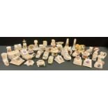 Crested Ware - novelties, pigs, frogs, light house, cheese dishes, etc (35)