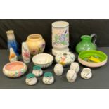 Decorative Ceramics - a Poole Dephis bowl; other, Poole; Radford; Denby Greenwheat; etc