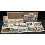 Postcards & Ephemera - an early 20th century grand tour photograph album of black and white