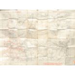 Cartography - a World War I German trench map, Stand der Stellungen vom 18.9.18, 1444, Ausgabe B; an