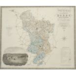 Christopher Greenwood (1786-1855) and John Greenwood (fl.1821-1840), Map of the County of Derby,