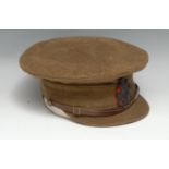 Militaria - an officer's cap, 16th (County of London) Battalion, The London Regiment (Queen's