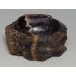 Natural History - Geology, Local Interest - a Blue John fluorite, cut and polished for the desk, 9cm