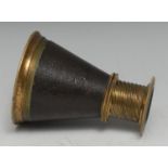 Photography - a late 19th century French focus finder, by Hermagis, Paris, helix adjustment, 8cm