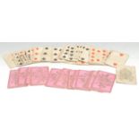 Playing Cards - a set of Victorian playing cards, Reynolds & Son, printed in polychrome, pink and