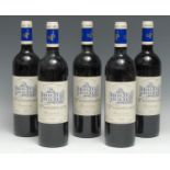 Five bottles of Château Pédesclaux 2005 Grand Cru Classé Pauillac, 750ml, 13%, labels good, levels