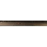 Tribal Art - an Massai lion spear, 113cm blade with central ridge, hardwood grip, spiked pommel,