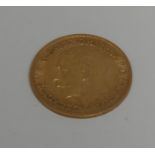 Coin, GB, George V, 1911, gold half-sovereign, 4g, [1]