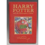 Children's Book - Rowling (J.K.), Harry Potter and the Philosopher's Stone, first deluxe edition,