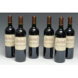 Six bottles of Château Beaumont 2009 Haut-Médoc, 750ml, 14%, labels good, levels within neck,