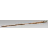 A World War I Royal Flying Corp officer's swagger stick, bamboo shaft, 55cm long long