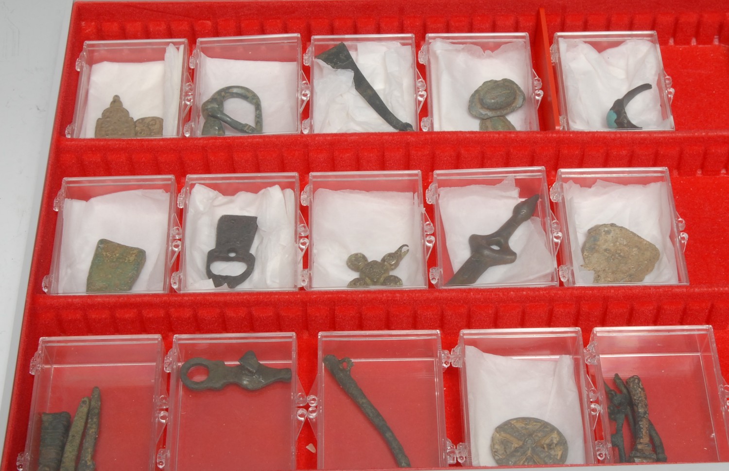 Antiquities - a collection of Roman and Medieval finds, comprising Bronze items, including