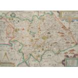 William Kip (1588-1635), after Christopher Saxton (c. 1540 ? c. 1610), county map of