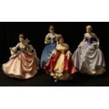 A Royal Doulton figure, Helen, HN3601; others, Southern Belle, HN2229, Rebecca, HN2805 and Susan,