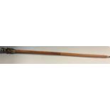 A novelty Dolland Replica 1920s style walking stick, the handle as a spotting scope/compass,
