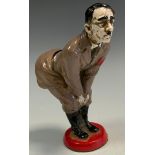 A novelty painted metal pin cushion as Adolf Hitler, 11.5cm high.