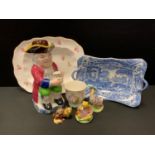 Ceramics - a Beswick Beatrix Potter model Mr Jeremy Fisher, another Jemima Puddleduck, both boxed;