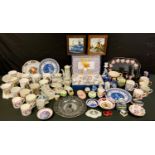 Ceramics - a continental porcelain coffee set, boxed; Delft models, KPM gilt vase; Royal