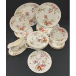 A Royal Albert China Garden New Romance pattern dinner service inc tureen, oval meat plate, dinner