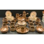 A Langley stoneware Mayflower pattern dinner service inc dinner and side plates, tureens, oval