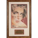 Andy Warhol - Interview Magazine, signed by Andy Warhol, framed. This framed Art Piece has the