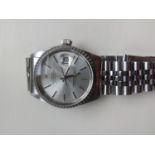 A gentleman's Rolex Oyster Perpetual Datejust wristwatch. Provenance: purchased in South Africa in