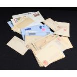 Stamps - packet of mint postal stationery items, sixty GB and commonwealth from Queen Victoria