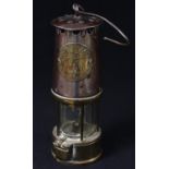 A miner's lamp, Eccles Protector, No.54, 25cm