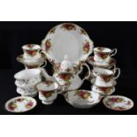 Royal Albert Old Country Roses - part tea service; trinket dishes; etc