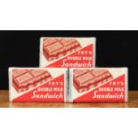 Advertising, Confectionery and Chocolate - three reproduction Fry's Double Milk Sandwich advertising