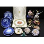 Ceramics - Royal Copenhagen Christmas plates; Coalport limited edition pot lids; a Danbury Mint