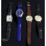 Wristwatches including Junghans, Seiko, Larexa, etc (4)