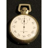 A military stop watch or timer, the dial inscribed Elgin Timer, marked to verso with arrow, F 193,