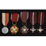 Medals, Poland: Cross of Merit, 1st Class; another, 2nd Class; Communist Youth Organisation ZSMP