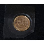 Coins - an Elizabeth II gold half sovereign, 2000