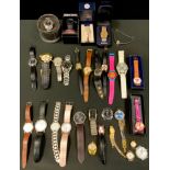 Watches - a 1990s Swatch wristwatch, leather strap; others, Sekonda, Lorus, Citron, Limit, Constant,