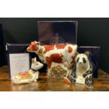 A Royal Crown Derby Paperweight Holly Donkey Foal, Goviers of Sidmouth, signature pre release