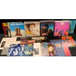 Vinyl record LPs, 55 in total including Stevie Wonder, Queen, Supertramp, The Police, U2, Bad