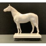 A Meissen porcelain model Alchemist Racehorse, impressed and printed marks, model No 3170, 29cm