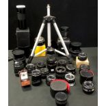 Camera Lens - Meyer-Optik Gorlitz Domiplan 2.8/50mm; Miranda 28mm-70mm 1.3 NC Macro Zoom lens