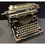 An American Underwood No5 Standard typewriter, c.1924