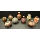 Art Pottery - T R McGuiness and others vases; various