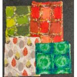 1950`s fabrics, abstract designs