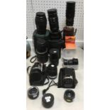 Camera Lens - Pentacon Prakticar 2.8 135mm; Electric F4/200mm MC lens; Prakticar 1.2.8 28mm MC;
