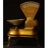 A set of W&T Avery shop scales on stand