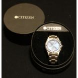 A gentleman's Citizen WR200 chronograph stainless steel wristwatch, boxed