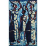 African School (20th century) Three African Ladies oil on board, 91cm x 56cm